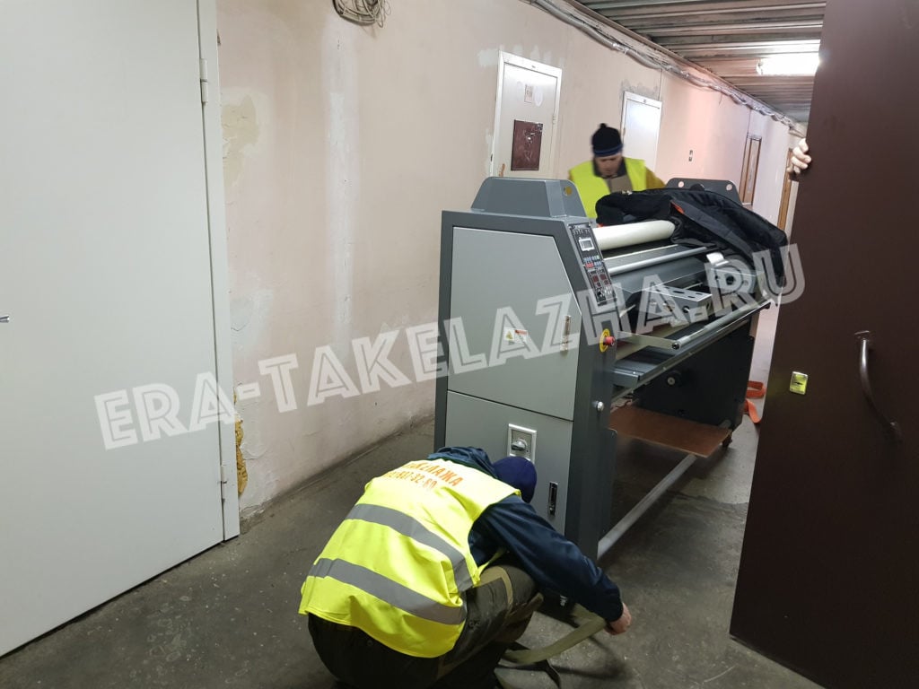Комплекс работ по разгрузке распаковке и подьему каландера