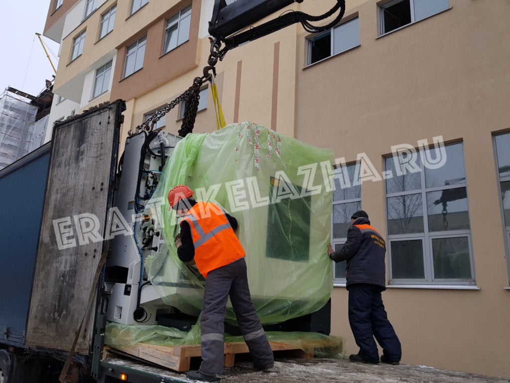 Комплекс такелажных работ по разгрузке и перемещению станков ЧПУ