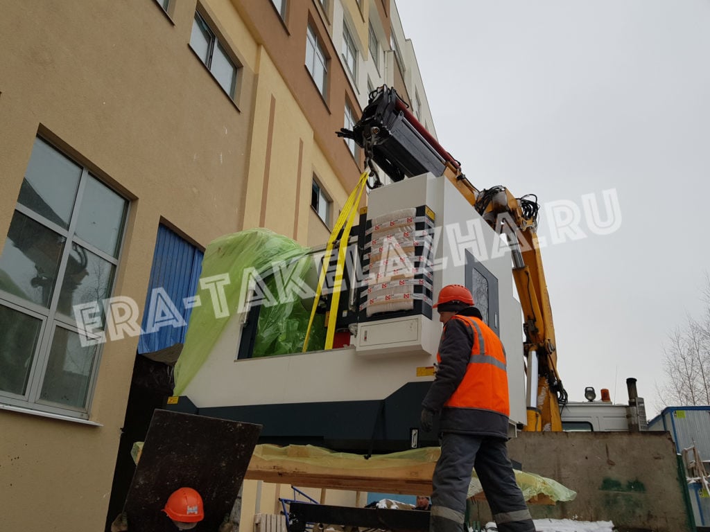 Комплекс такелажных работ по разгрузке и перемещению станков ЧПУ
