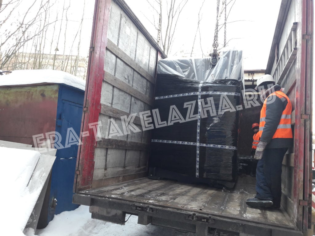 Разгрузка листогиба