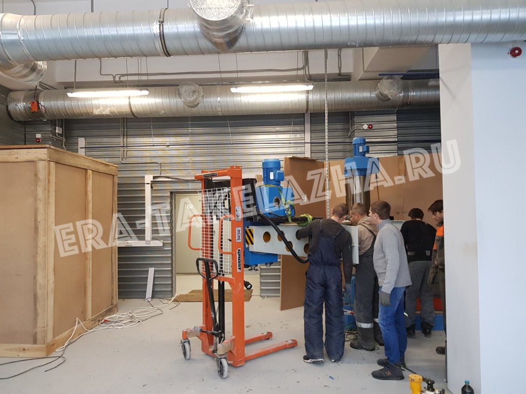Демонтаж станка и его спуск