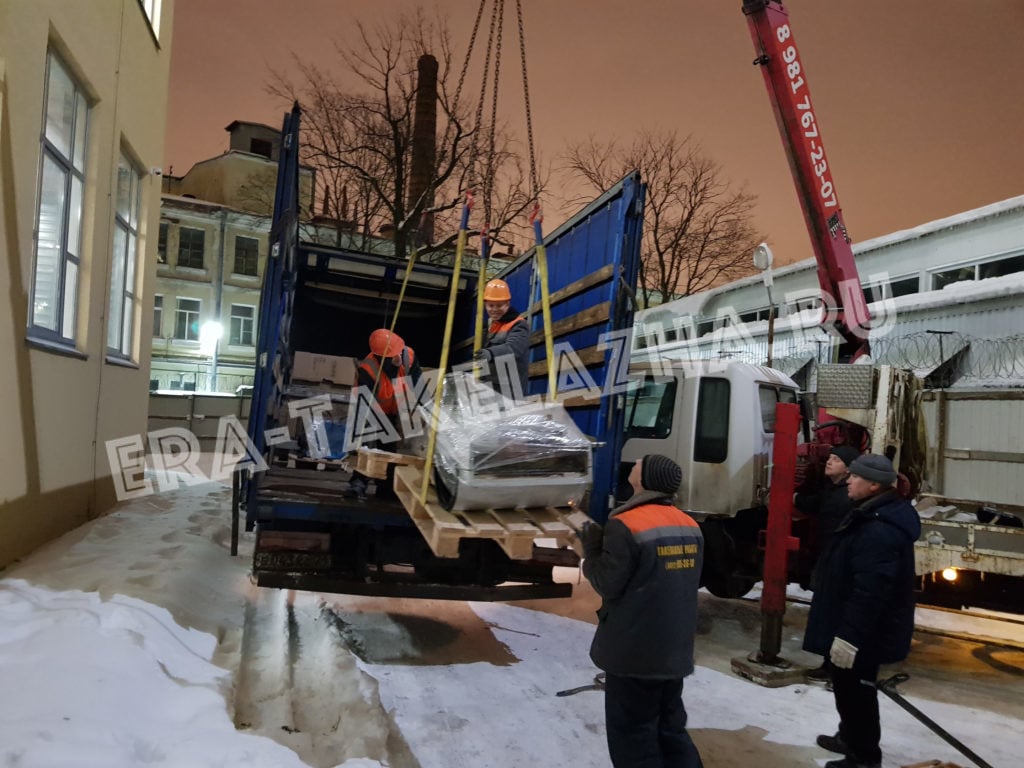Демонтаж станка и его спуск